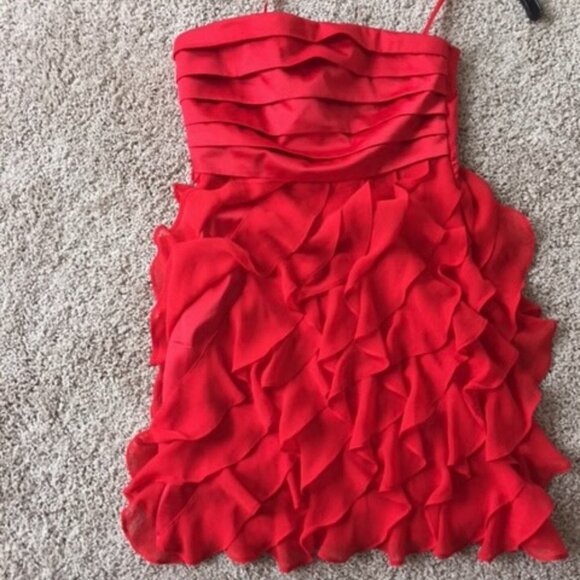 ARDEN B Layered Ruffle Cocktail Dress Sz Small - Picture 2 of 5